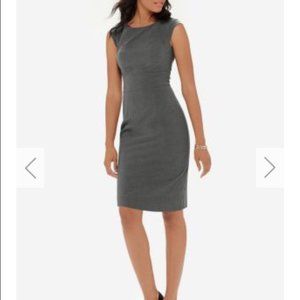 The Limited NWT Gray Cap Sleeve Sheath Dress